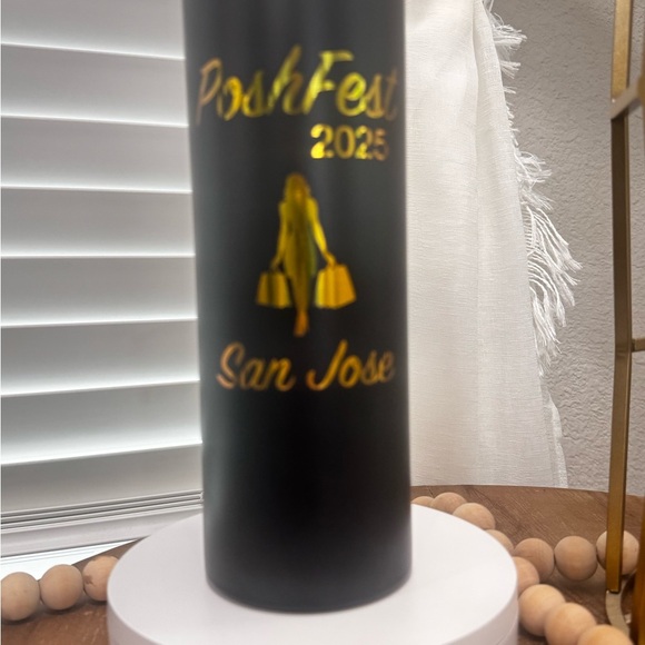 POSHFEST 2025 Custom Tumbler w/3 QR Closet Code stickers - Picture 7 of 11